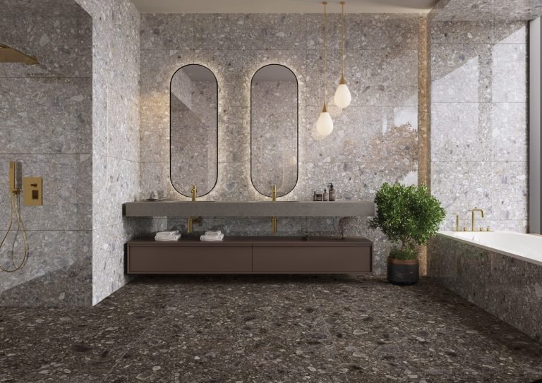 #Koupelna #Kuchyně #Obytné prostory #kámen #Moderní styl #šedá #Extra velký formát #Velký formát #Lesklá dlažba #Matná dlažba #1000 - 1500 Kč/m2 #1500 a výše